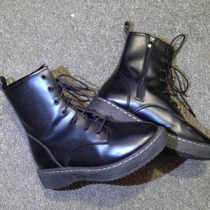 Black Leather Boots
